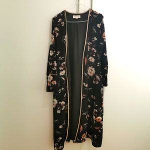 Printed robe kimono